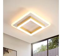DELIPOP Modern LED Ceiling Light, 30W 3375LM Ceiling Lamp Gold 3000K