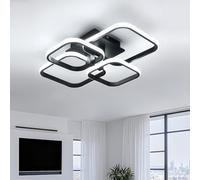 DELIPOP Mordern LED Ceiling Light, 60W 6750LM 6500K 4 Squares Ceiling Lamp