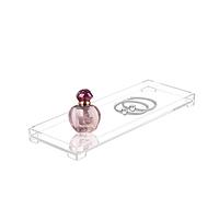 DELIPPLY Bathroom tray, acrylic, rectangular, decorative, practical, organizer tray, transparent