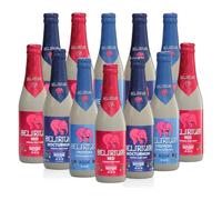 Delirium Belgian Beer Mixed Case - 12 x 330ml Bottles | Red, Tremens Blue & Nocturnum | Premium Belgian Strong Ale Selection