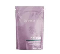Delish Mushroom Coffee, Instant Coffee with Mushroom & Chicory Blend, 105g