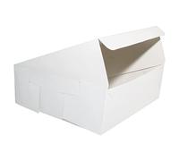 delisupplies 250 x Folding Cake Boxes 6" x 6" x 3" Cup Cake Muffin