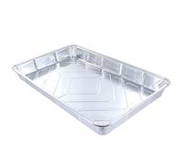 delisupplies Disposable Large Aluminium Foil Trays Baking Container Roasting Tray Oven and Freezer Safe Traybake 32cm Long x 20cm Wide x 3.3cm Deep (250)