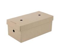 delisupplies Gourmet Kraft Large Burger Box, 24.4x12.2x10.2cm, Biodegradable Cardboard, Pack of 100