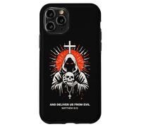 Deliver Us From Evil Matthew 6:13 Dark Christian Bible Verse Case for iPhone 11 Pro