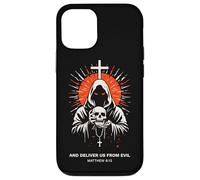 Deliver Us From Evil Matthew 6:13 Dark Christian Bible Verse Case for iPhone 12/12 Pro