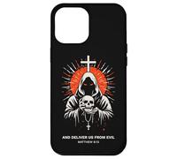 Deliver Us From Evil Matthew 6:13 Dark Christian Bible Verse Case for iPhone 12 Pro Max
