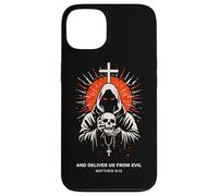 Deliver Us From Evil Matthew 6:13 Dark Christian Bible Verse Case for iPhone 13