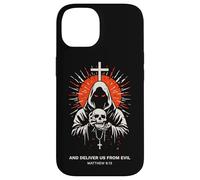 Deliver Us From Evil Matthew 6:13 Dark Christian Bible Verse Case for iPhone 14