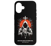 Deliver Us From Evil Matthew 6:13 Dark Christian Bible Verse Case for iPhone 16