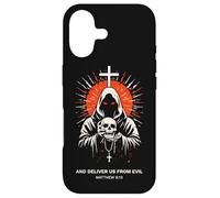 Deliver Us From Evil Matthew 6:13 Dark Christian Bible Verse Case for iPhone 17