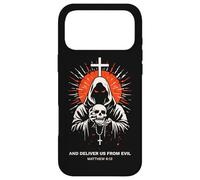 Deliver Us From Evil Matthew 6:13 Dark Christian Bible Verse Case for iPhone 17 Pro Max