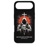 Deliver Us From Evil Matthew 6:13 Dark Christian Bible Verse Case for iPhone Air