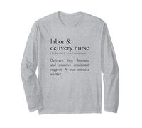 Delivers Tiny Humans, Labor & Delivery Nurse Long Sleeve T-Shirt