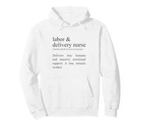 Delivers Tiny Humans, Labor & Delivery Nurse Pullover Hoodie
