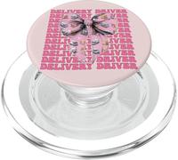 Delivery Driver Parcel Courier Delivery Van Girl Coquette PopSockets PopGrip for MagSafe