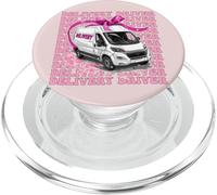 Delivery Driver Parcel Courier Delivery Van Girl Coquette PopSockets PopGrip for MagSafe