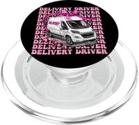 Delivery Driver Parcel Courier Delivery Van Girl Coquette PopSockets PopGrip for MagSafe