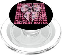 Delivery Driver Parcel Courier Delivery Van Girl Coquette PopSockets PopGrip for MagSafe