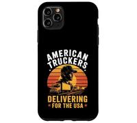 Delivery Drivers Rig Semi Wagon Lorry Patriotic USA Case for iPhone 11 Pro Max