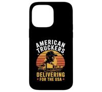 Delivery Drivers Rig Semi Wagon Lorry Patriotic USA Case for iPhone 14 Pro Max