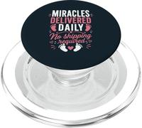 Delivery Nurse Labor RN Miracles L&D Nurse PopSockets PopGrip for MagSafe
