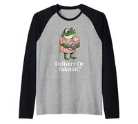 Delivery Or Takeout Funny Nurse Frog Sarcastic Labor Girl Raglan Baseball Tee
