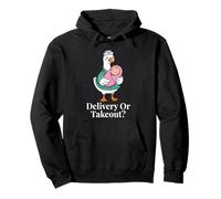 Delivery Or Takeout Funny Nurse Goose Sarcastic Labor Girl Pullover Hoodie