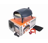 Delivita Diavolo Gas Pizza Oven - Portable, Lightweight - Cooks Pizza in 60-90 Seconds at 450°C - Includes Folding Peel, Carry Case, Temperature Gun, and Gas Regulator - 10.5kg - Navy