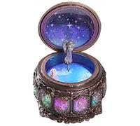 DELIWAY Vintage Music Box Constellation Style Plays Castle in The Sky Tune, Goddess Rotating Musical Box Sankyo 18-Note Wind Up Hand-Painted Collectible Zodiac Gift for Christmas Birthday