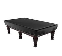 Delixike Billiard Pool Table Cover,6/7 FT Snooker Pool Table Dust Cover, Heavy Duty Oxford Fabric Anti-UV Tear Resistant Windproof Water Resistant, Black (255x143x21cm)