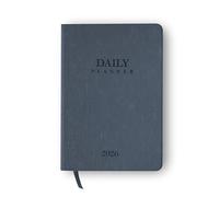 delka 2026 A5 Daily Planner Diary - Day Per Page Appointment Book, Weekly Planner, Goal Setting Journal, Hardback Notebook for Office, School & Personal Use (200 Pages, 80 GSM) (Slate Blue)
