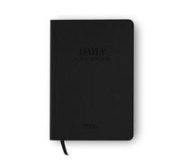 delka 2026 A5 Daily Planner Diary - Day Per Page Appointment Book, Weekly Planner, Goal Setting Journal, Hardback Notebook for Office, School & Personal Use (200 Pages, 80 GSM) (Charcoal Black)