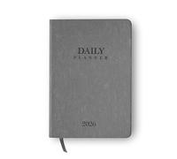 delka 2026 A5 Daily Planner Diary - Day Per Page Appointment Book, Weekly Planner, Goal Setting Journal, Hardback Notebook for Office, School & Personal Use (200 Pages, 80 GSM) (Warm Taupe)