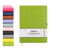 delka A4 Notebook, Notebook A4 Note Book Note Pad Journal Notebook A4 Notepad, Notebook for Office School Home Business Writing & Note Taking (GREEN, Pack of 1)