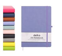 delka A4 Notebook, Notebook A4 Note Book Note Pad Journal Notebook A4 Notepad, Notebook for Office School Home Business Writing & Note Taking (PURPLE, Pack of 1)