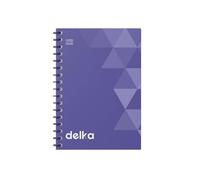 delka A4 Wirebound Notebooks, Ruled Pages, Durable Spiral Binding, Premium Quality Paper for School, Office, and Note-Taking Versatile (Purple, Pack of 1)