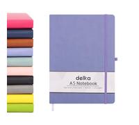 delka A5 Notebook - Lined Notepad Journal, Soft Cover Writing Pad for Office, School, College, Home & Business - Ideal for Note Taking, Daily Planning, Journaling & Study (PURPLE, Pack of 1)