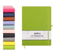 delka A5 Notebook, Notebook A5 Note Book Note Pad Journal Notebook A5 Notepad, Notebook for Office School Home Business Writing & Note Taking (GREEN, Pack of 1)
