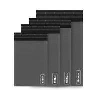 delka Mailing Bags, 60 Mixed Size Grey Poly Mailer Bags, Tear-Resistant Shipping Envelopes for Clothing, Documents, Strong Self-Seal Adhesive, Waterproof & Lightweight Grey