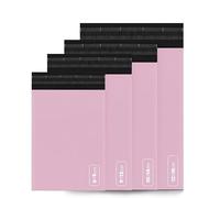 delka Mailing Bags, 60 Mixed Size Pink Poly Mailer Bags, Tear-Resistant Shipping Envelopes for Clothing, Documents, Strong Self-Seal Adhesive, Waterproof & Lightweight Pink