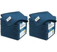 delka Microfibre Cleaning Cloths -Multi-Purpose, Ultra Soft & Lint-Free -Reusable, Streak-Free for Kitchen, Car, Glass, Windows & Electronics (Teal, 24 Pack)