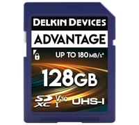 Delkin ADVANTAGE 128GB (180MB/s) UHS-I V30 SDXC Memory Card