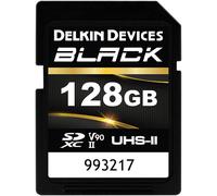 Delkin BLACK 128GB (300MB/s) UHS-II V90 SDXC Memory Card
