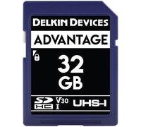 Delkin Devices 32GB ADVANTAGE SDHC UHS-I (V30) Memory Card (DDSDW63332GB)