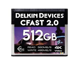 Delkin Devices 512GB Cinema CFast 2.0 Memory Card (DDCFST560512)