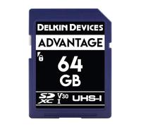 Delkin Devices 64GB ADVANTAGE SDXC UHS-I (V30) Memory Card (DDSDW63364GB)