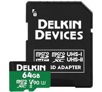 Delkin Devices 64GB Power microSDXC UHS-II (V90) Memory Card (DDMSDG200064)