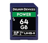 Delkin 64GB SDXC UHS-II V90 U3 - 280MB/s Read, 250MB/s Write