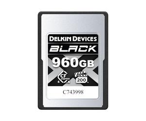 Delkin Devices 960GB Black CFexpress Type A Memory Card - Up to 1830MB/s Read, 1740MB/s Write Speeds for 8K, 6K & 4K Video, VPG200